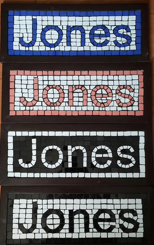 Mosaic Home Sign Nameplates Classic