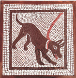 Handmade Tile Mosaic Replica of The Art of Pompeii Italy 18" x 18"