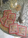 Paisley Spring Rickshaw Coaster (set of 4)