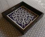 Ebony Lace Mosaic Tray