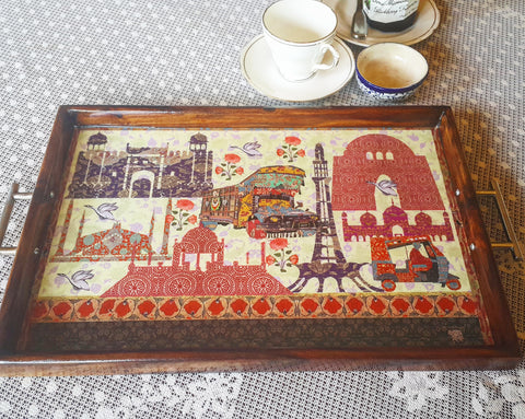 The Pakistan City Travel Serving Tray