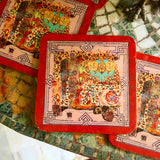 Paisley Spring Rickshaw Coaster (set of 4)