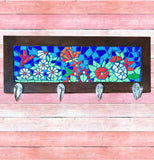 Butterflies in Spring Mosaic Coat rack