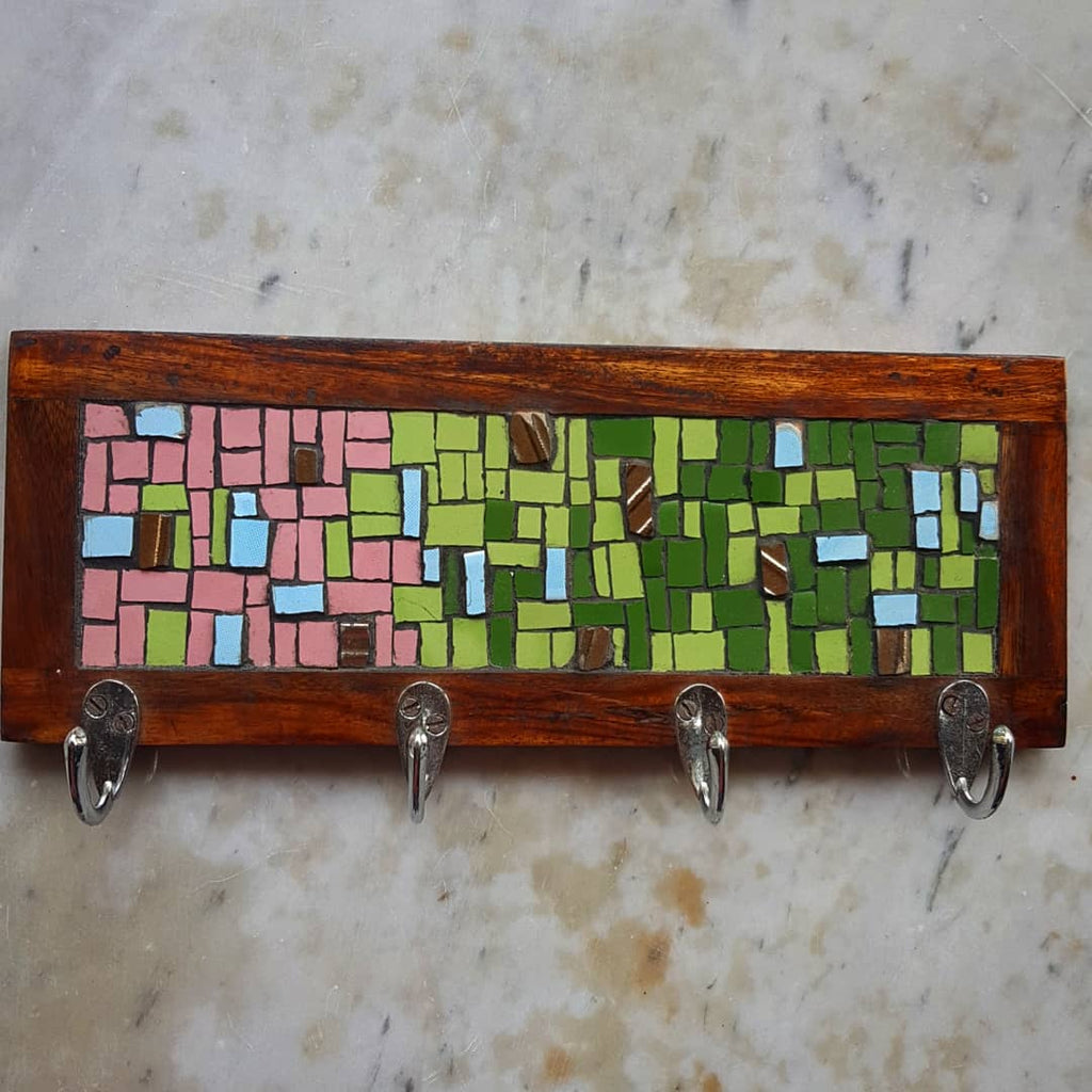 Abstract Mosaic Coat rack The Craft Company by Muna Siddiqui Mosaic