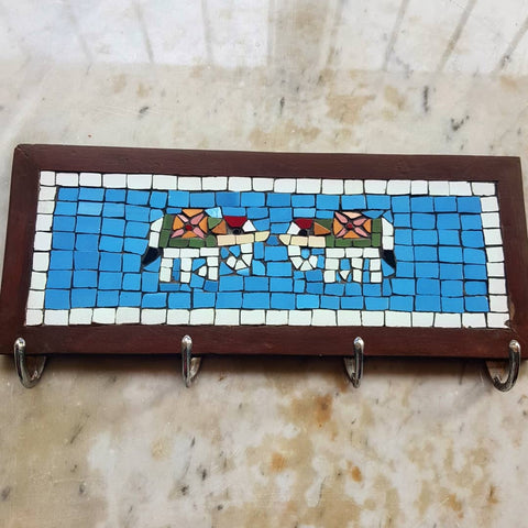 Elephant Mosaic Coat rack