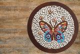 Butterfly evil eye mosaic wall art