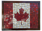 Canada Maple Leaf Flag Mosaic Wall Art Mural