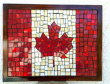 Canada Maple Leaf Flag Mosaic Wall Art Mural