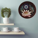 Lotus flower evil eye mosaic wall art