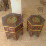 Midnight Blue Mughal Nest tables