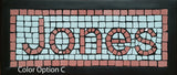 Mosaic Home Sign Nameplates Classic