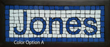Mosaic Home Sign Nameplates Classic